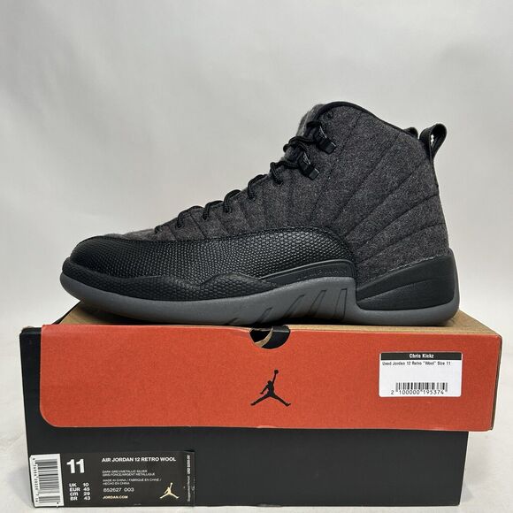 Nike Shoes Air Jordan 12 Retro “Wool/Dark Grey" 2024 - Picture 6 of 9